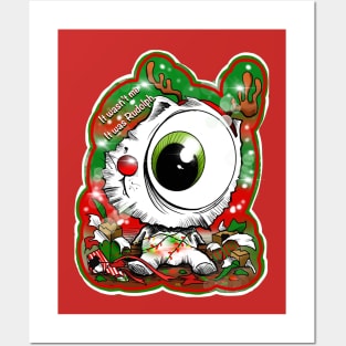 Christmas kitty Posters and Art